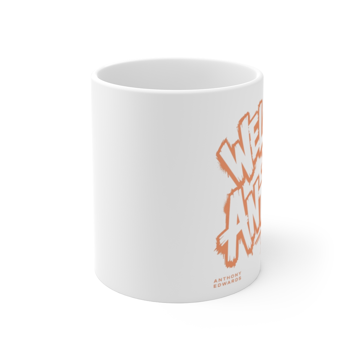 Anthony Edwards "Welcome to the Ant Hill" White Mug - alternate angle 1, merchandise