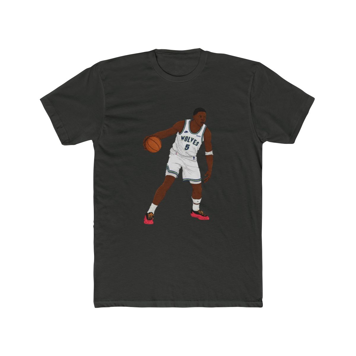 Anthony Edwards Digital Illustration T Shirt - alternate angle 2, merchandise