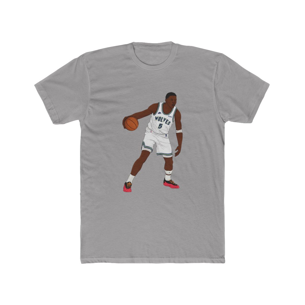 Anthony Edwards Digital Illustration T Shirt - alternate angle 2, merchandise