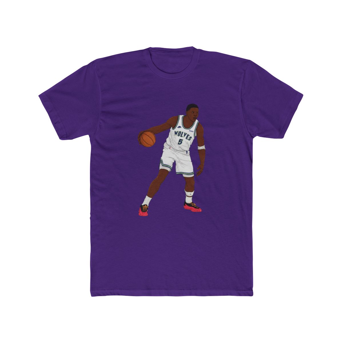 Anthony Edwards Digital Illustration T Shirt - alternate angle 5, merchandise