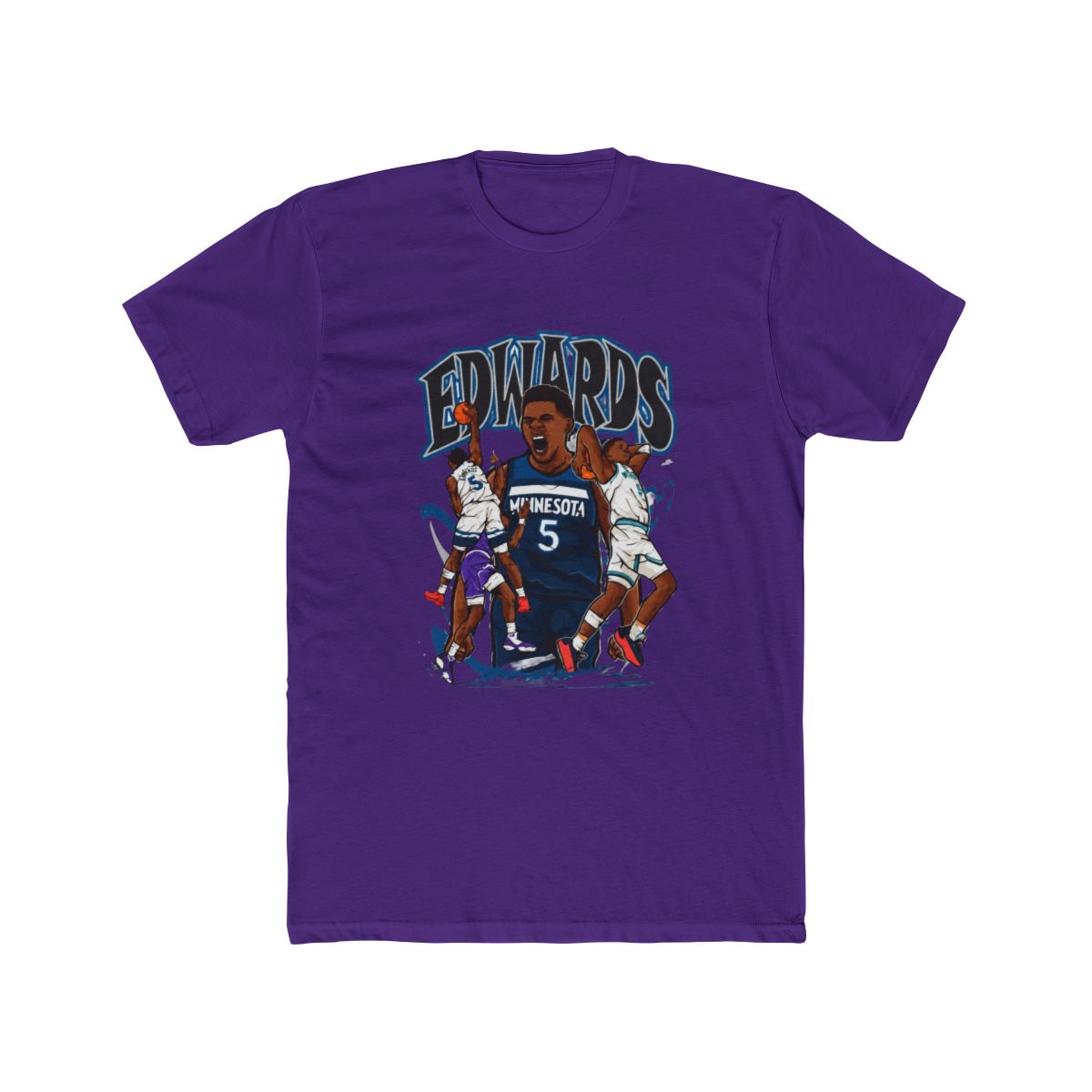 Anthony Edwards Cartoon T Shirt - alternate angle 2, merchandise