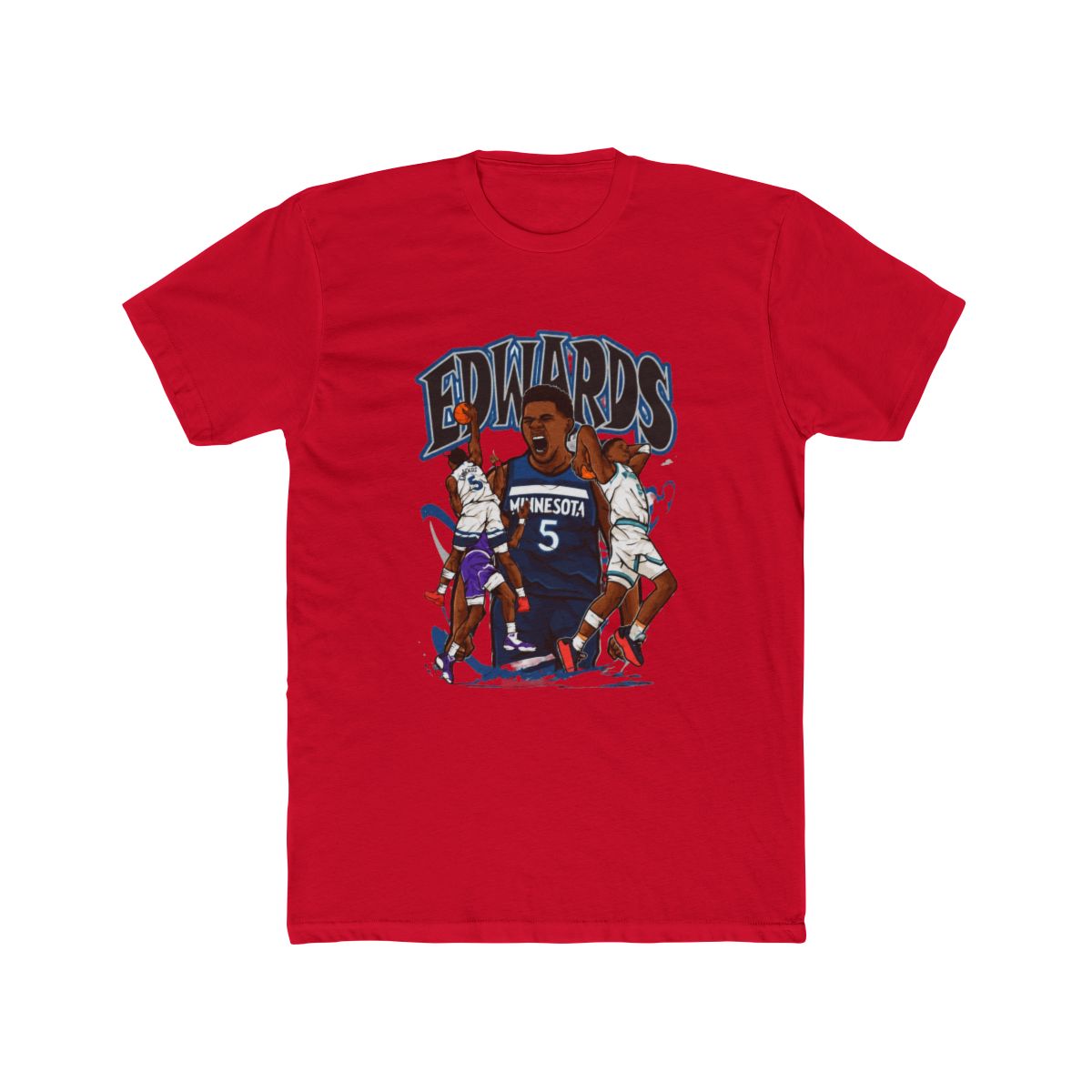 Anthony Edwards Cartoon T Shirt - alternate angle 3, merchandise