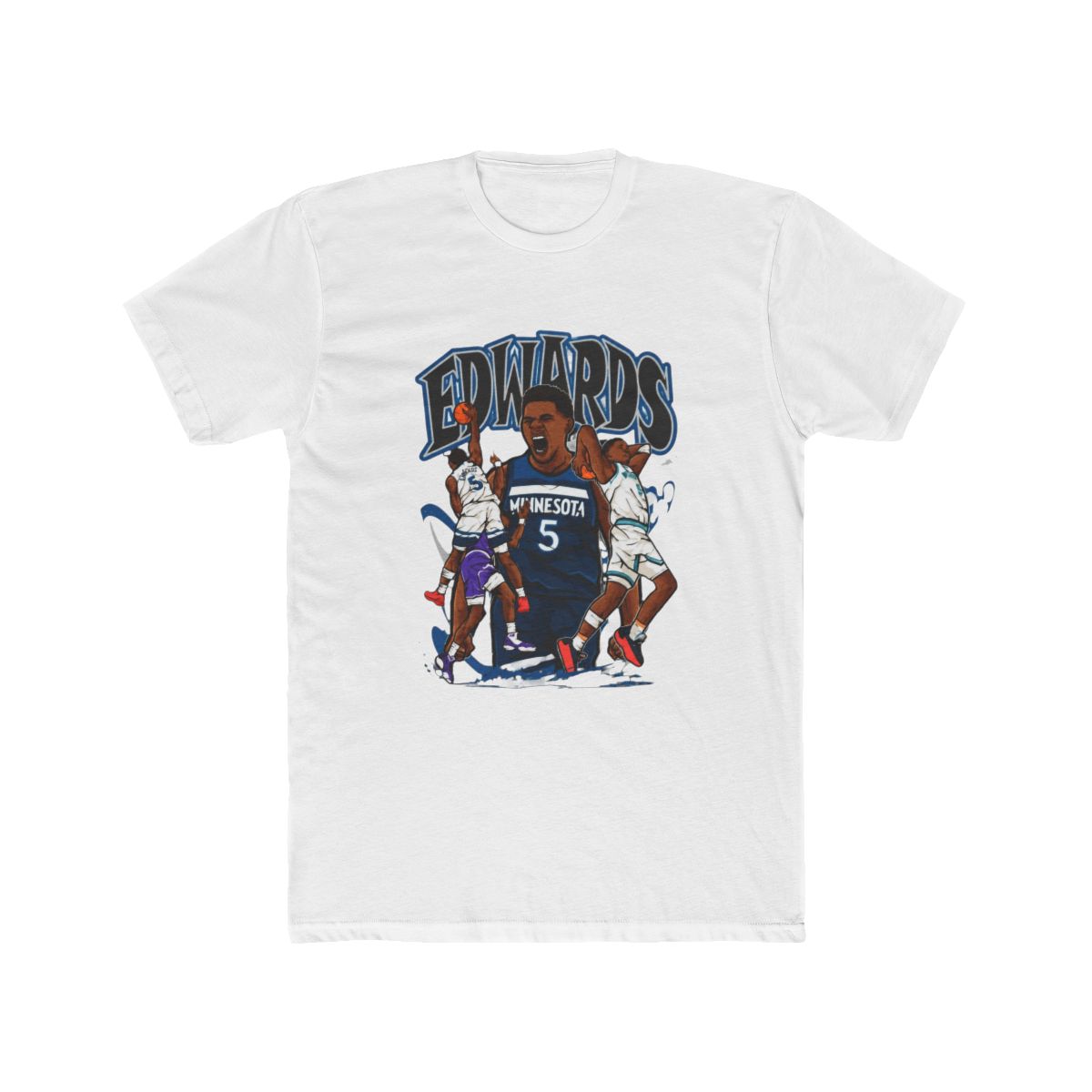 Anthony Edwards Cartoon T Shirt - alternate angle 4, merchandise
