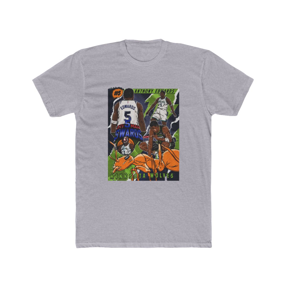 Anthony Edwards Cartoon Style Comic Cover Style T Shirt - alternate angle 4, merchandise