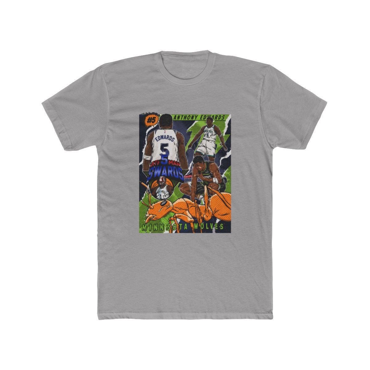 Anthony Edwards Cartoon Style Comic Cover Style T Shirt - alternate angle 3, merchandise
