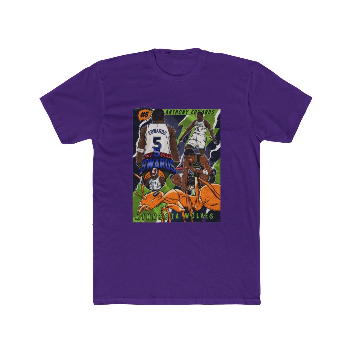 Anthony Edwards Cartoon Style Comic Cover Style T Shirt - alternate angle 2, merchandise