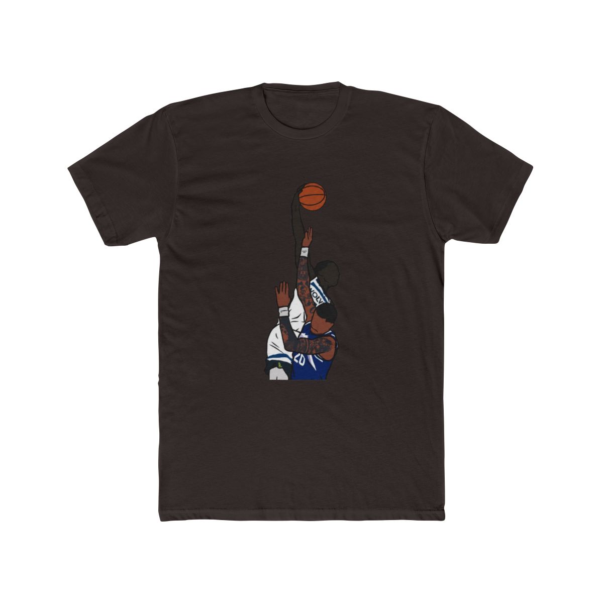 Anthony Edwards Dunks on John Collins T Shirt - alternate angle 3, merchandise