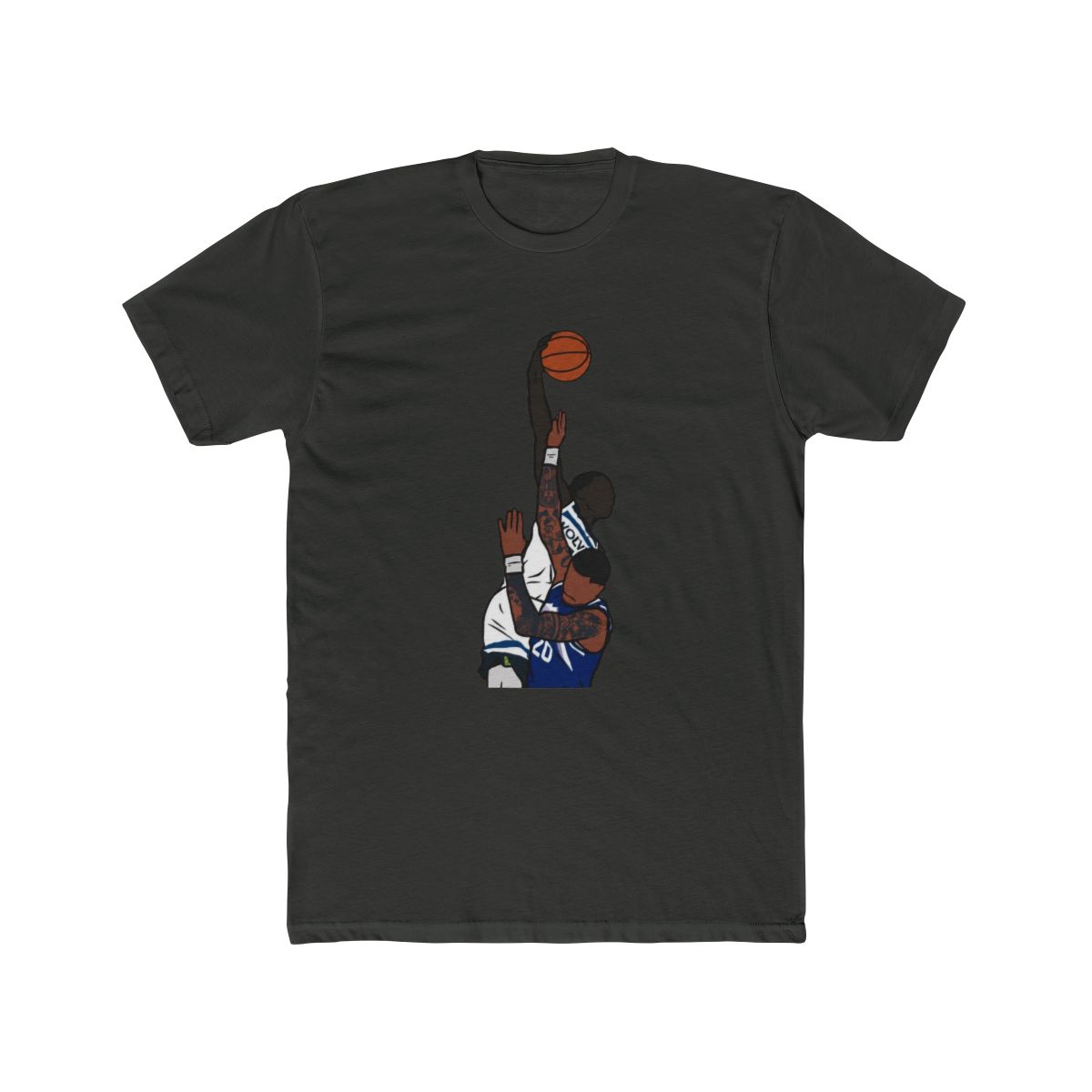 Anthony Edwards Dunks on John Collins T Shirt - alternate angle 5, merchandise