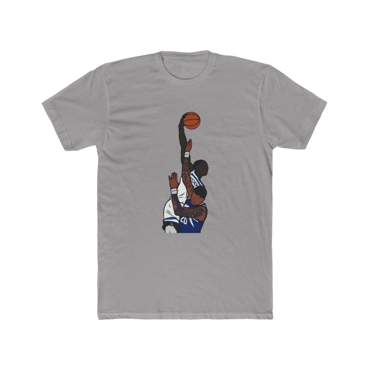 Anthony Edwards Dunks on John Collins T Shirt