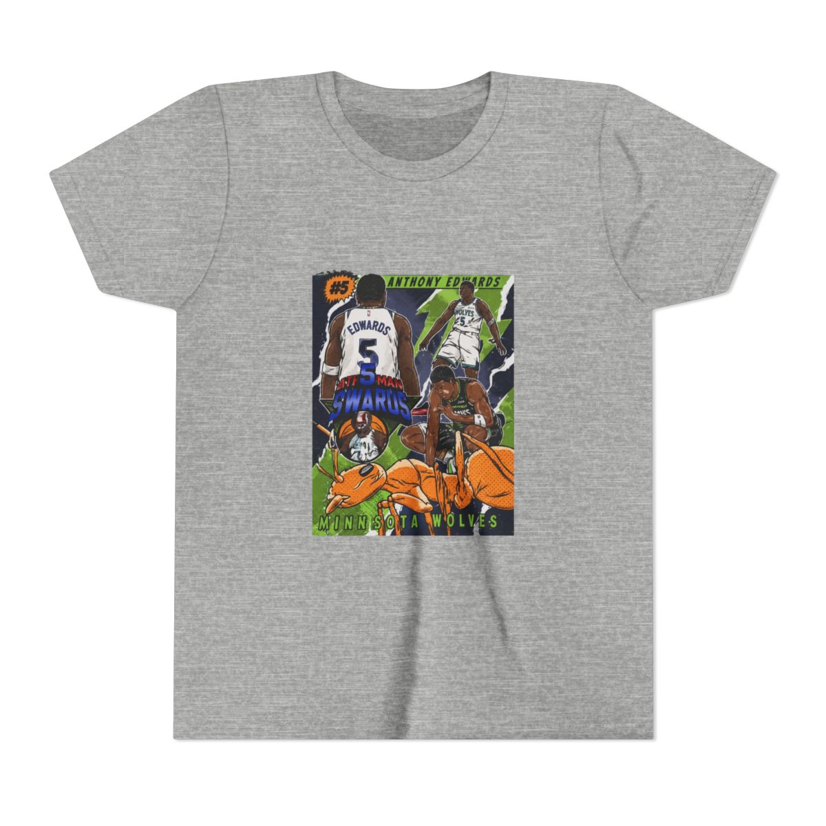 Anthony Edwards Cartoon Style Comic Cover Style Kids T Shirt - Official Accessories merchandise