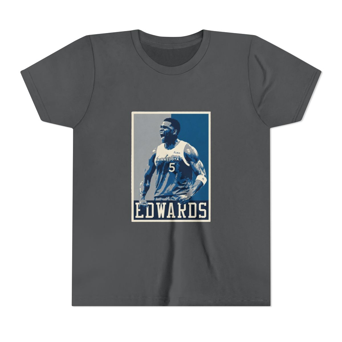 Anthony Edwards Pop Art Style Kids T Shirt - alternate angle 4, merchandise
